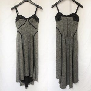 ISO  - Free People Tweed Raw Hem Slip Maxi Dress Gown 6